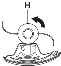 MCCULLOCH T22LCS - A trimmervédo és a nyírofej felszerelése (T22LS) - 3