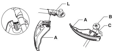 MCCULLOCH T22LCS - Montáž krytu strunové hlavy a strunové hlavy (T22LS) - 2