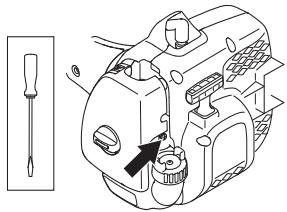 MCCULLOCH T22LCS - Ajustarea turatiei de mers in gol - 1