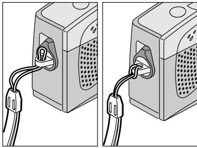 KODAK ADVANTIX T700 - ATTACHING THE NECK STRAP - 1