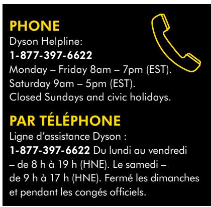 DYSON DC45 - Assistance à la clientèle dyson - 5