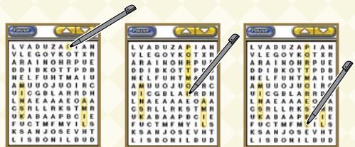 NINTENDO DS CROSSWORDS - Selection d'une page - 1