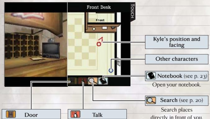 NINTENDO DS HOTEL DUSK ROOM 215 - Movement Screen - 1