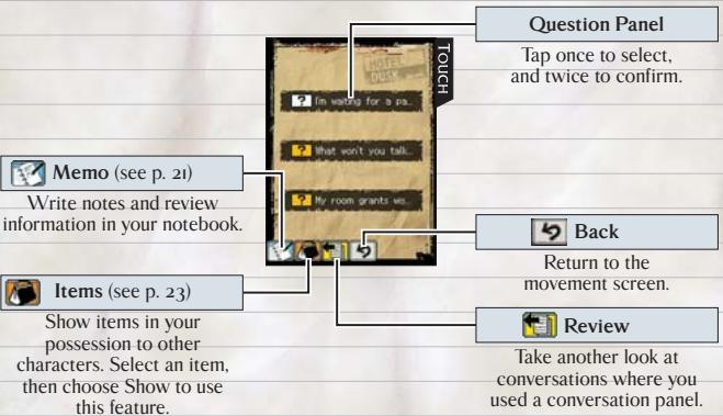 NINTENDO DS HOTEL DUSK ROOM 215 - Question Panels - 2