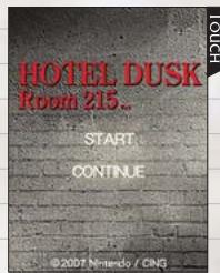 NINTENDO DS HOTEL DUSK ROOM 215 - Title Screen - 1