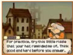 NINTENDO DS PROFESSOR LAYTON AND THE CURIOUS VILLAGE - Tap on a villager, and you might uncover a puzzle... - 1