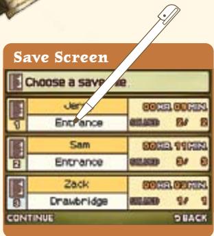 NINTENDO DS PROFESSOR LAYTON AND THE CURIOUS VILLAGE - Saving and Quitting - 1