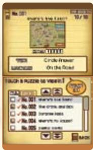 NINTENDO DS PROFESSOR LAYTON AND THE CURIOUS VILLAGE - Puzzle Index - 1