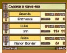 NINTENDO DS PROFESSOR LAYTON AND THE CURIOUS VILLAGE - Continuing a Game - 1