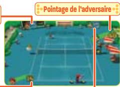 NINTENDO MARIO POWER TENNIS - Écran du jeu - 1