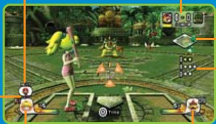 NINTENDO MARIO SUPER SLUGGERS - Viendo la pantalla del juego - 1