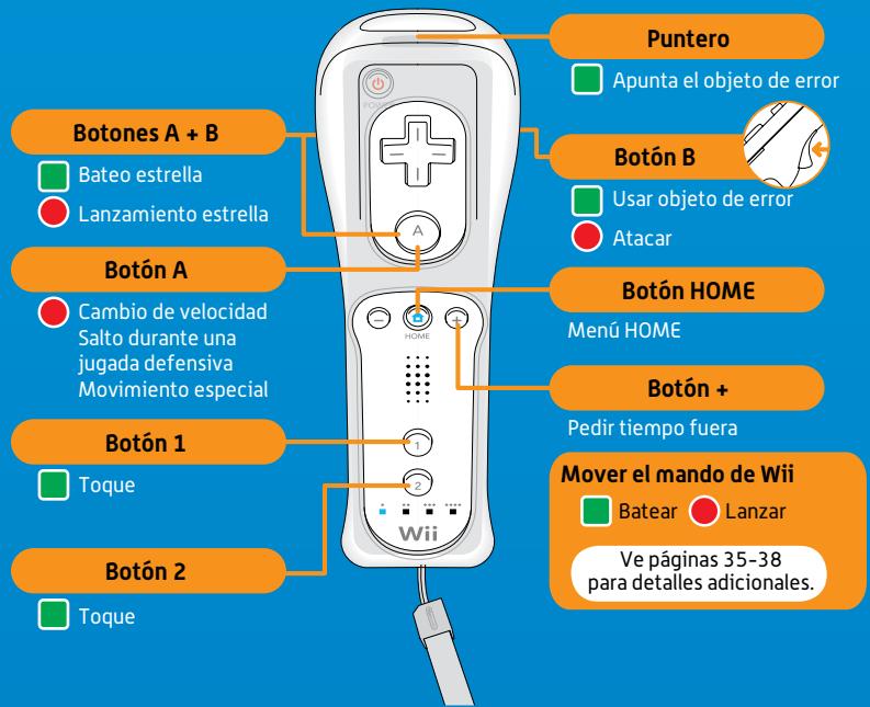 NINTENDO MARIO SUPER SLUGGERS - Sujetando el mando de Wii verticalmente - 1