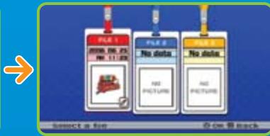 NINTENDO MARIO SUPER SLUGGERS - Écran de sélection des fichiers - 2