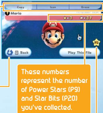 NINTENDO SUPER MARIO GALAXY - Back Button - 1