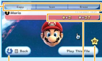 NINTENDO SUPER MARIO GALAXY - Bouton retour - 1