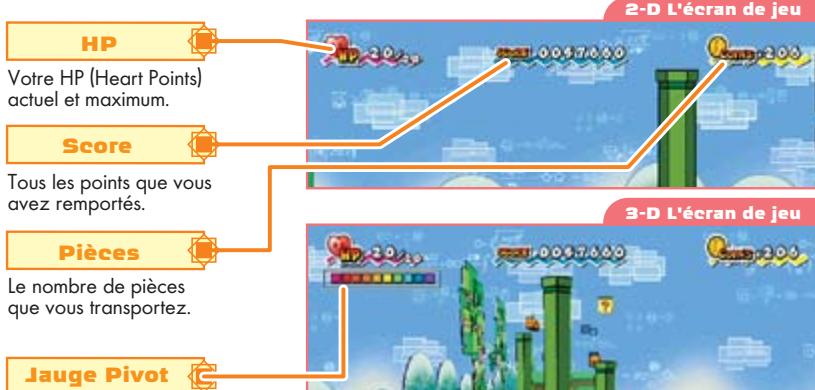 NINTENDO SUPER PAPER MARIO - L'écran de jeu - 1