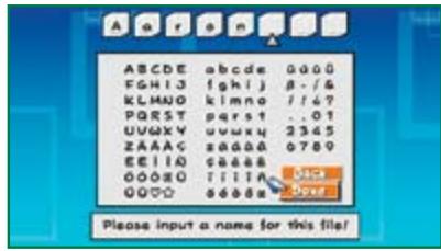 NINTENDO SUPER PAPER MARIO - Putting Your Name on Save Data - 1