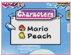 NINTENDO SUPER PAPER MARIO - Personajes - 1