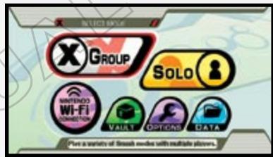 NINTENDO SUPER SMASHBROS BRAWL - MAIN MENU - 1