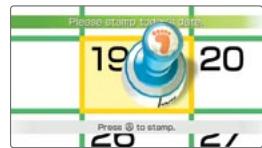 NINTENDO WII FIT - Stamp Your Calendar - 1