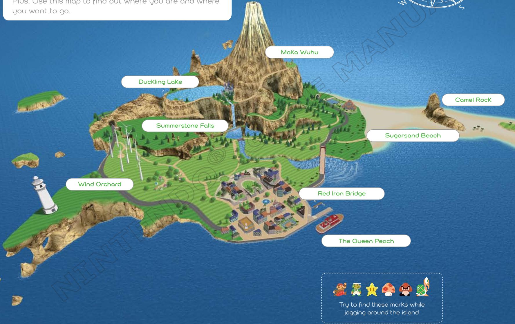 NINTENDO WII FIT PLUS - Wuhu Island Map - 2