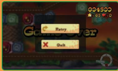 NINTENDO WII FLING SMASH - HEARTS AND GAME OVER - 1