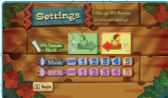 NINTENDO WII FLING SMASH - CHANGING SETTINGS - 1