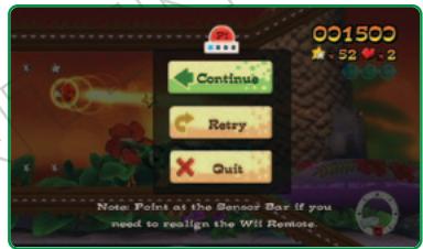 NINTENDO WII FLING SMASH - PAUSE MENU - 1