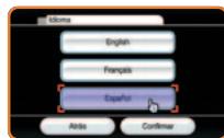 NINTENDO WII FLING SMASH - CONFIGURación DEL IDIOMA - 1