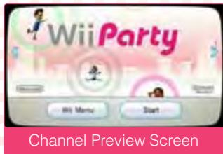 NINTENDO WII PARTY - Channel Preview Screen - 2
