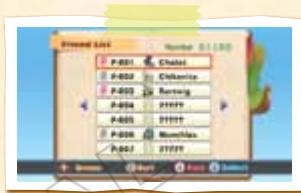 NINTENDO WII POKEPARK - Friend List - 1