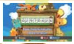 NINTENDO WII POKEPARK - Entering Passwords - 2