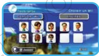 NINTENDO WII SPORTS RESORT - Sélectionner un mii - 1