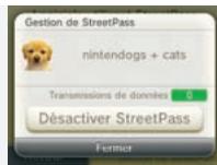NINTENDO GS CATS FRENCH BULLDOG - Pour cesser d'utiliser streetpass - 1