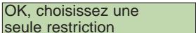 FRANCE TELECOM AMARYS 1600 - Modifier le niveau de restriction - 5