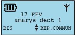 FRANCE TELECOM AMARYS 3400 DECT - Cas des menus : - 1