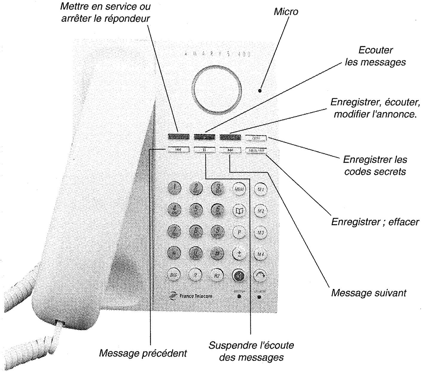 FRANCE TELECOM AMARYS 400 - Enregistreur - 2