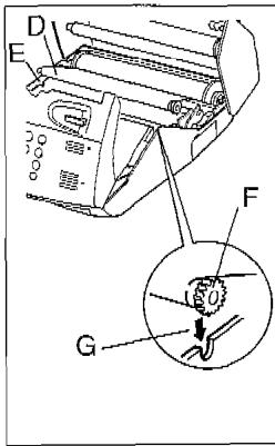 FRANCE TELECOM GALEO 4600 - Installler le RUBAN encreur - 4