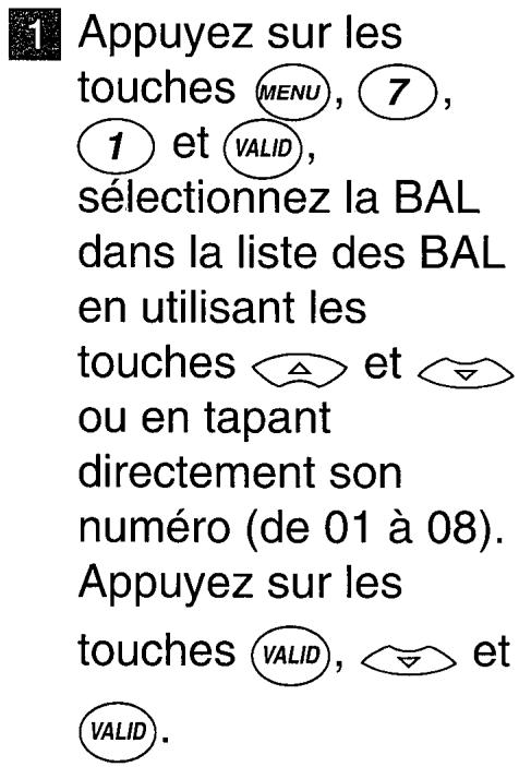 FRANCE TELECOM GALEO 9000 - Pour saisir le mnémonique de la BAL : - 1