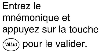FRANCE TELECOM GALEO 9000 - Pour saisir le mnémonique de la BAL : - 2