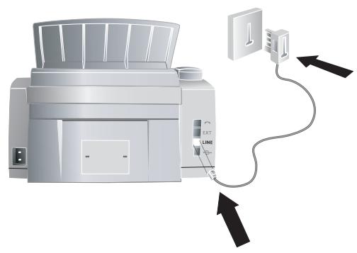 FRANCE TELECOM GALEO 9050 - Raccorder le câble téléphonique - 1