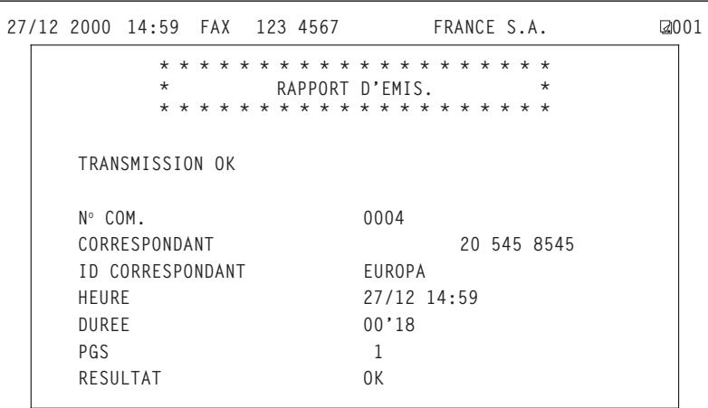 FRANCE TELECOM GALEO MULTIPASS 2 - Rapport d'émission et première page - 1