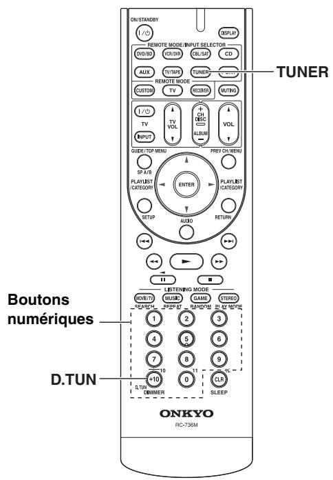 ONKYO SKB-570 - Recherche d'une station radio par fréquence - 1