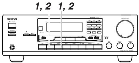 ONKYO TX-8522 - Cambiar la visualización de la pantalla de entrada - 1