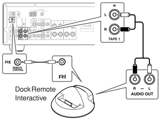 ONKYO TX-8522 - Branchement d'un dock remote interactive (RI dock) - 1