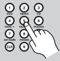 ONKYO TX-8522 - Dans les 8 secondes, utilisez les boutons numériques pour entrer la fréquence de la station radio. - 1