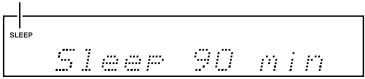 ONKYO TX-8522 - Utilisation de la minuterie (sleep timer) (télécommande uniquement) - 2