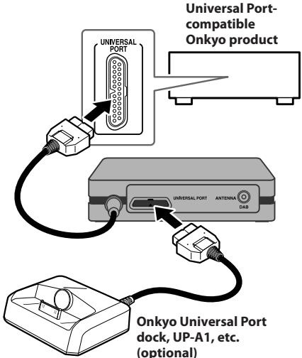 ONKYO UP-DT1 - Connecting the UP-DT1 - 1