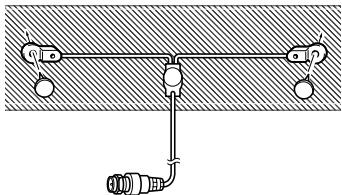 ONKYO UP-DT1 - Använd häftstift e.dyl. till att fästa DAB-antennen i lampligt Lage. - 1