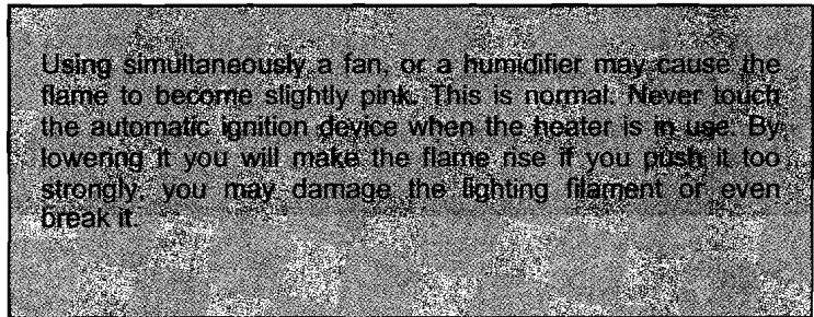 KERO 360 - Before you light the heater, check the following points: - 6